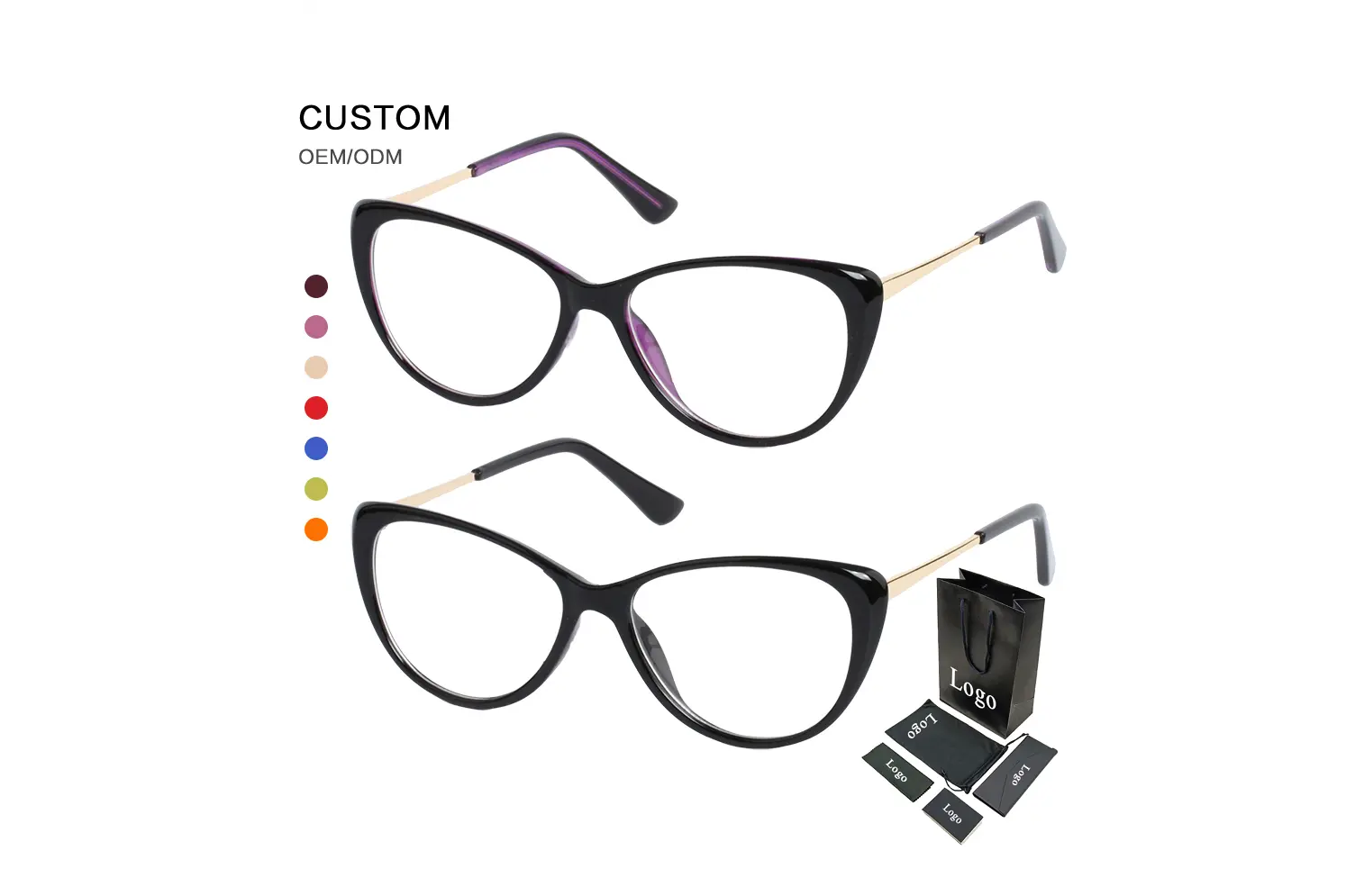 LH502 Injection Cateye Eyeglasses Frames (1).jpg