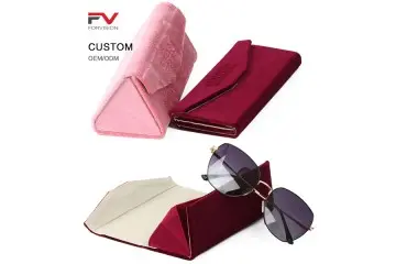 Handmade Foldable PU Leather Eyeglasses Case